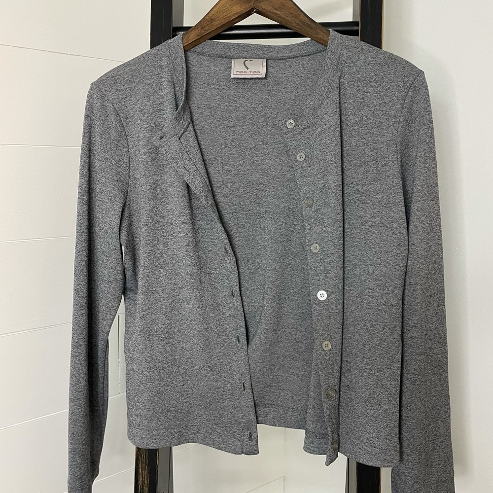 Gray Moa Moa Cardigan